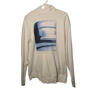 Express White Hoodie - Size M - Made in Bangladesh - Used